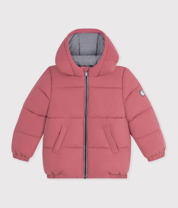 Children's plain puffer jacket pink
