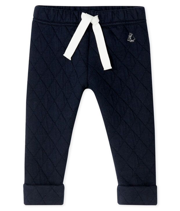 Baby Boys' Tube Knit Quilted Trousers SMOKING
