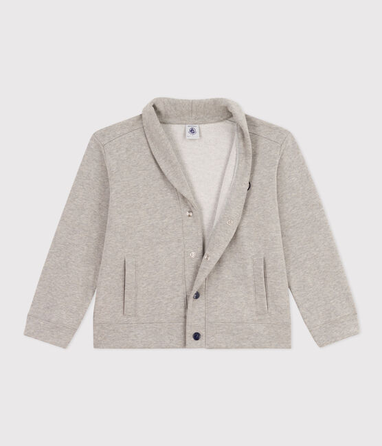Boys' cotton cardigan CHATON CHINE grey