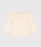 Babies' Long-Sleeved Jersey Blouse AVALANCHE Ecru