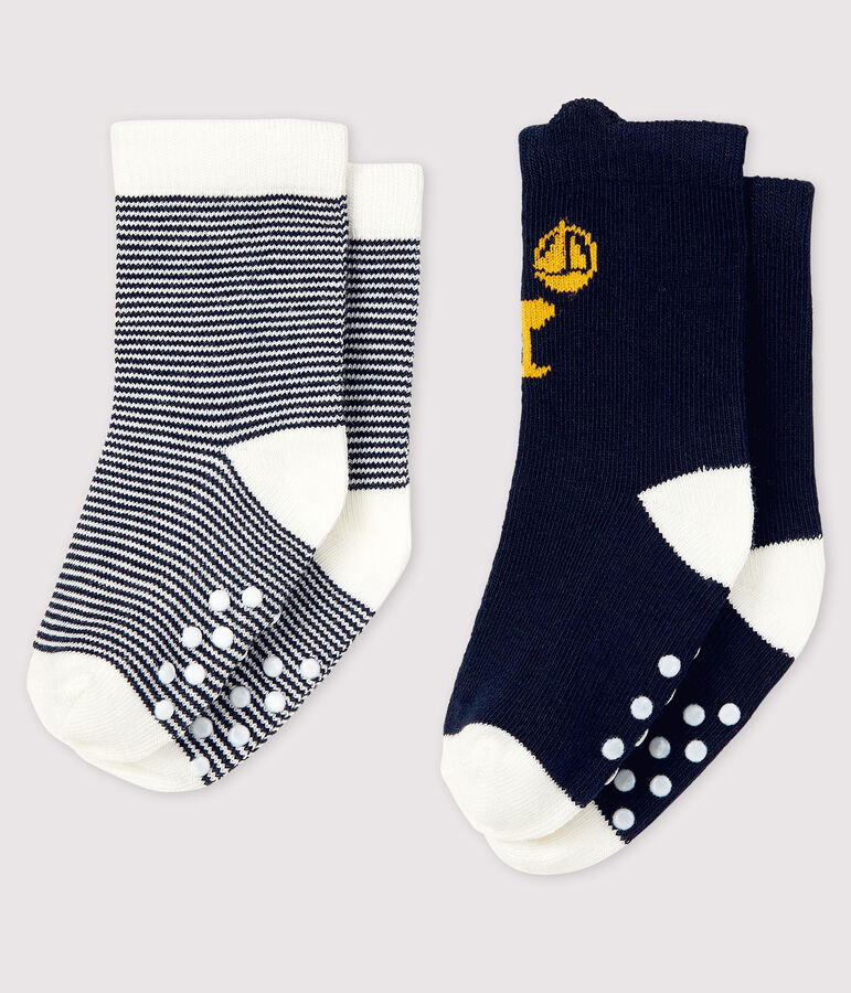 Pack of 2 pairs of baby socks multicolor