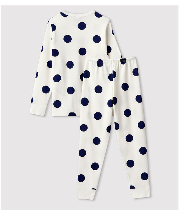 Unisex Graphic Print Organic Cotton Pyjamas white/blue