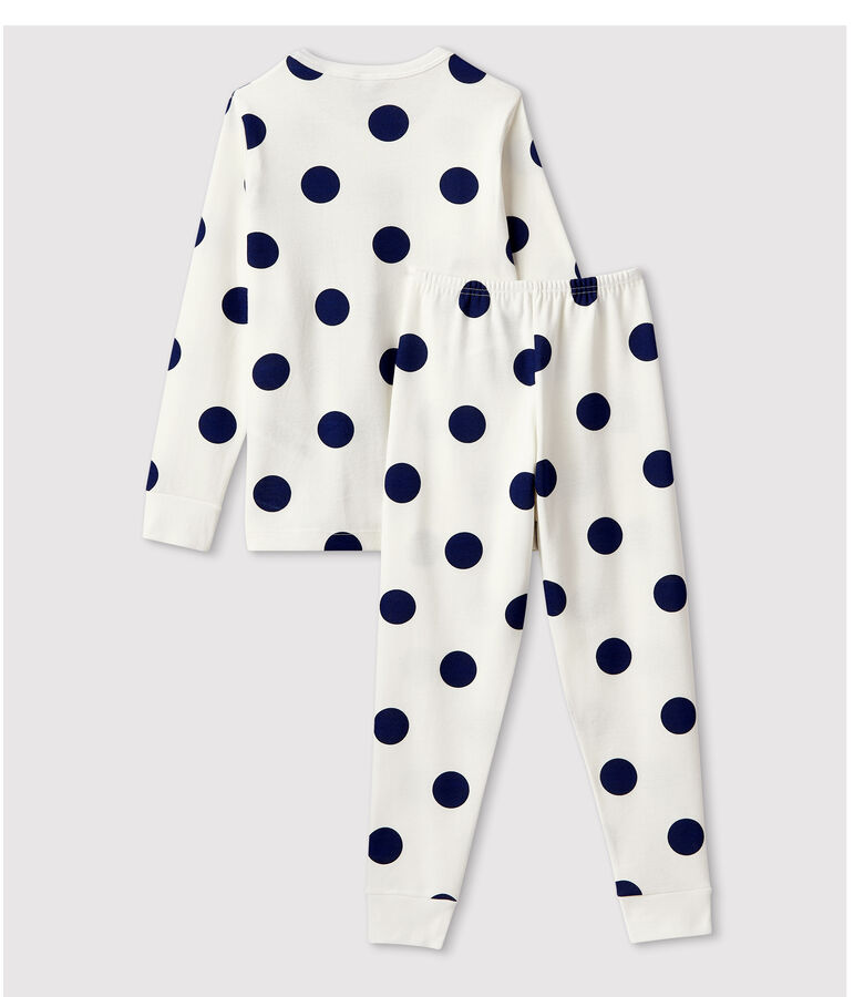 Unisex Graphic Print Organic Cotton Pyjamas white/blue