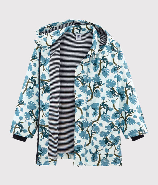 Boys' Printed raincoat MARSHMALLOW white/MULTICO white