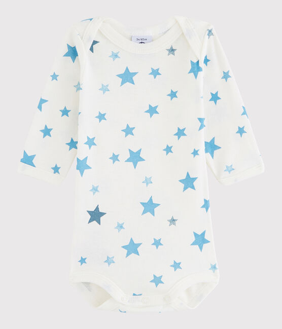 Baby Boys' Long-Sleeved Bodysuit LAIT white/MULTICO white