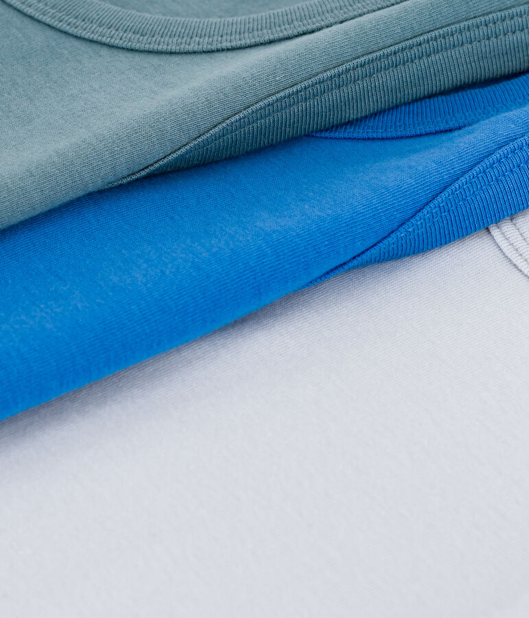 Pack of children's plain cotton tank tops multicolor