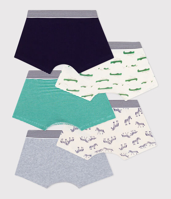 Pack of children's animal-print cotton boxers variante 1