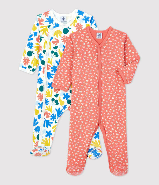 Babies' Floral Cotton Sleepsuits - 2-Pack variante 1