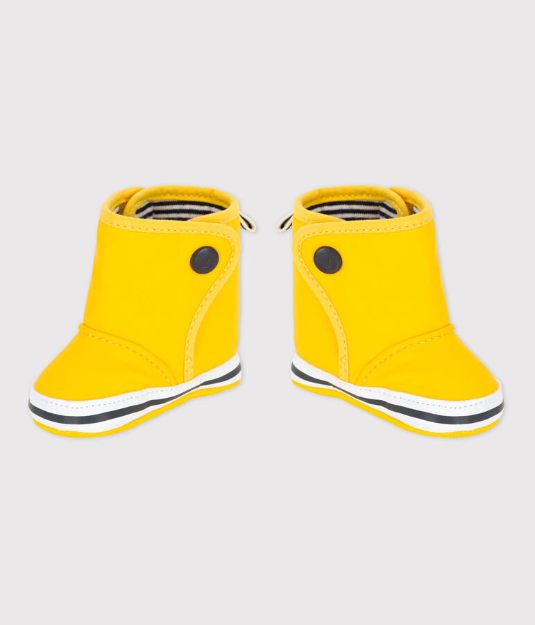 Babies' Rain Bootees yellow