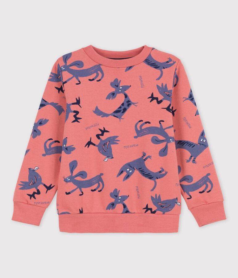 Children's Unisex Fleece Sweatshirt pink/multicolor