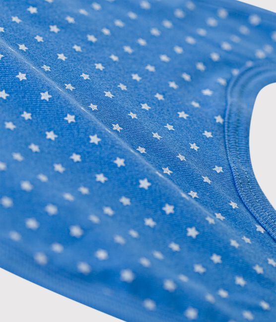 Organic Cotton Baby Bib BRASIER blue/MARSHMALLOW grey