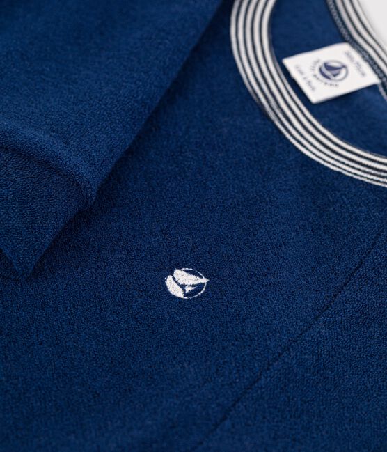 Pyjamas in Brushed Terry Towelling MEDIEVAL blue