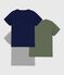Pack of children's short-sleeved plain cotton T-shirts variante 1