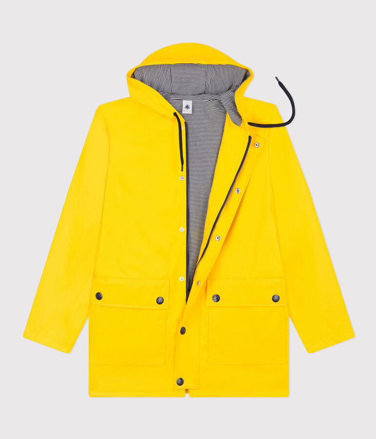 Iconic Recycled Fabric and Organic Cotton Raincoat JAUNE yellow