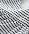 Baby Girls' Long-Sleeved Tube-Knit Striped Dress MARSHMALLOW white/SMOKING blue
