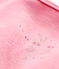 Baby's velour sleepsuit PETAL pink
