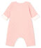 Babies' Long Jumpsuit in Quilted Tube Knit CHARME pink/MARSHMALLOW CN white