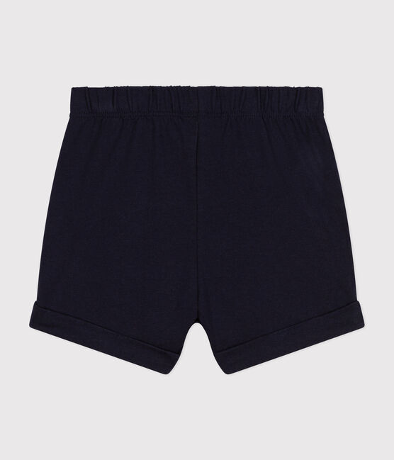 Babies' Lightweight Jersey Shorts SMOKING blue
