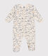 Babies' velour sleepsuit