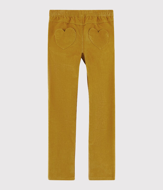 Girls' Velvet Trousers yellow