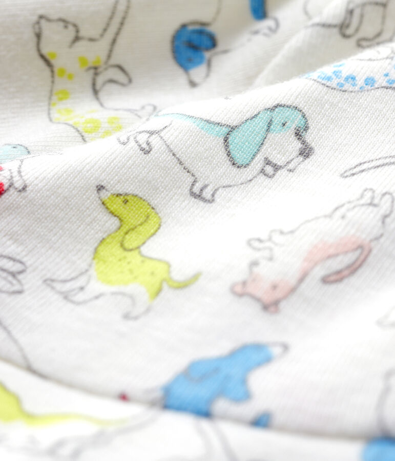 Babies' Organic Cotton Terry Sun Hat white/multicolor