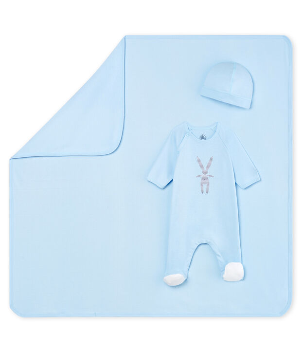 Newborn rib knit gift set multicolor