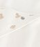 Babies' square cotton bath wrap MARSHMALLOW /BRUN