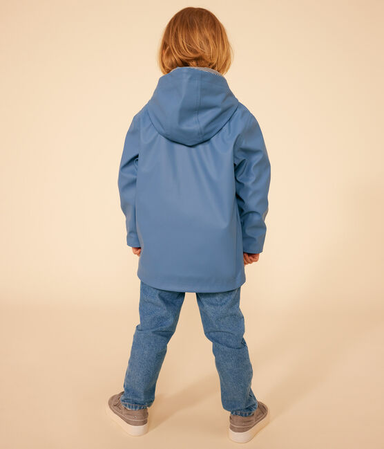 Children's unisex iconic recycled raincoat BEACH blue