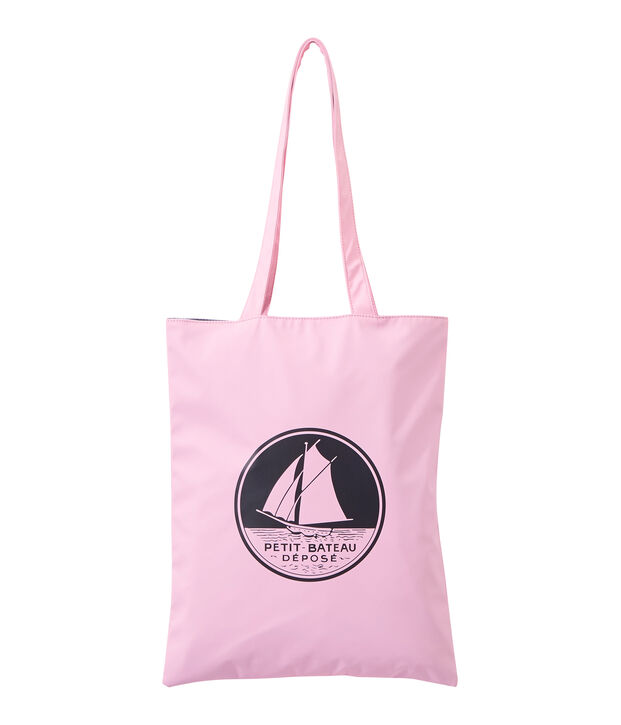 Women's plain waterproof shopping bag pink