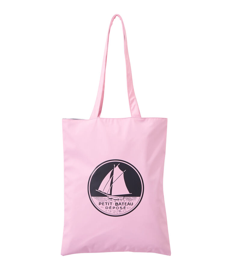 Women's plain waterproof shopping bag pink