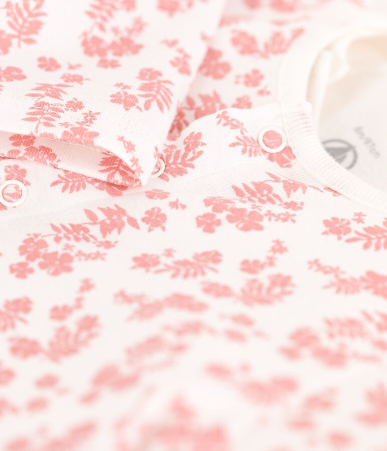 Babies' Organic Cotton Hawaii Print 3-Piece Set white/pink