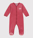 Babies' velour sleepsuit
