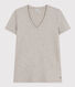 Women's Straight V-Neck Cotton T-Shirt