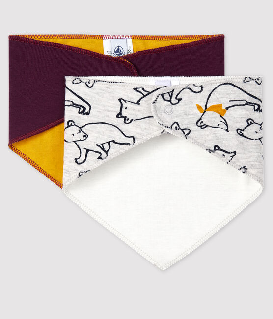 Pack of 2 baby bandana/bibs variante 1