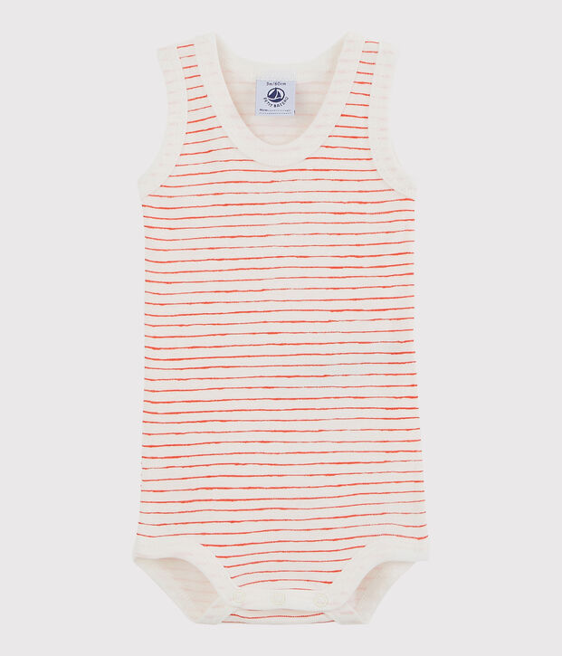 Baby Boys' Sleeveless Bodysuit white/red