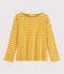 Women's iconic Breton top BOUDOR yellow/MARSHMALLOW white