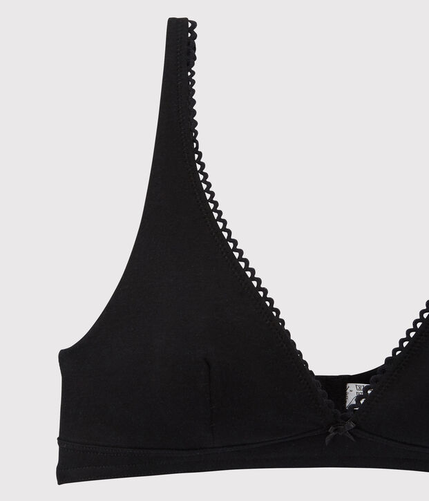 Women's Stretch Cotton Bra black