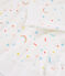 Girls' Confetti Print Fleece Pyjamas MARSHMALLOW white/MULTICO white