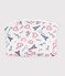 Babies' Paris-print cotton bag MARSHMALLOW white/MULTICO white