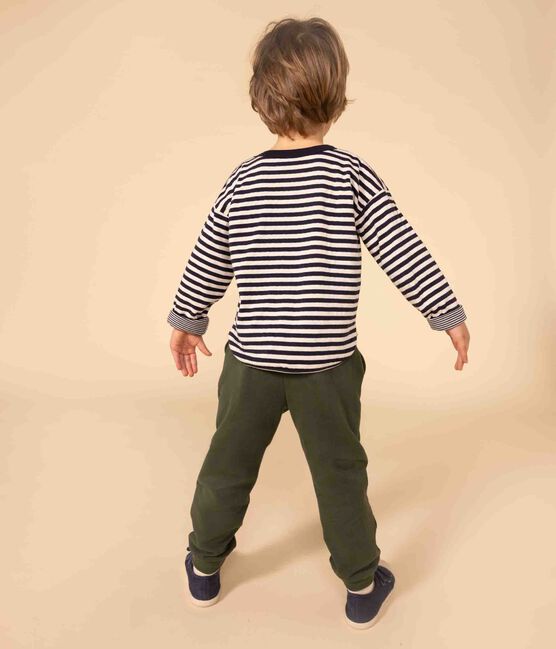 Boys' long-sleeved tube knit T-shirt SMOKING blue/AVALANCHE