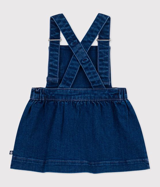 Babies' denim pinafore dress DENIM MOYEN blue