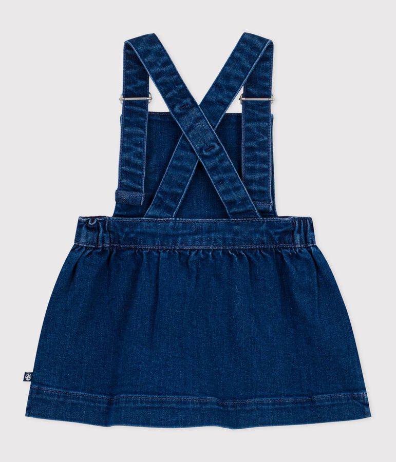Babies' denim pinafore dress blue