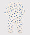 Babies' Blue Heart Patterned Cotton Pyjamas AVALANCHE white/MULTICO
