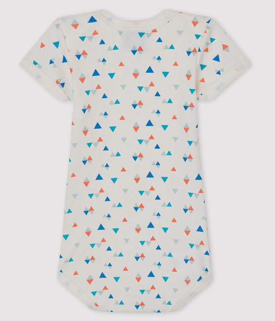 Baby boys-girls' short-sleeved bodysuit MARSHMALLOW white/MULTICO white