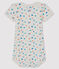 Baby boys-girls' short-sleeved bodysuit MARSHMALLOW white/MULTICO white