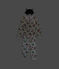 Children's cotton glow in the dark panther print pyjamas MARSHMALLOW white/MULTICO white
