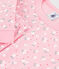 Children's snug-fitting printed cotton pyjamas pink/multicolor