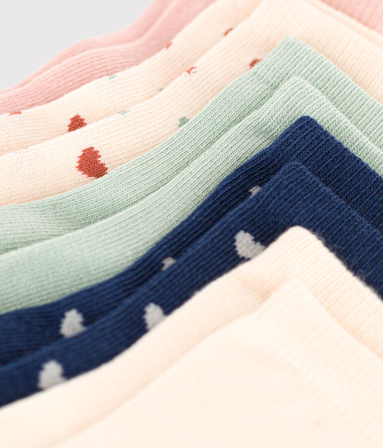 Babies' Heart Cotton Socks - 5-Pack multicolor