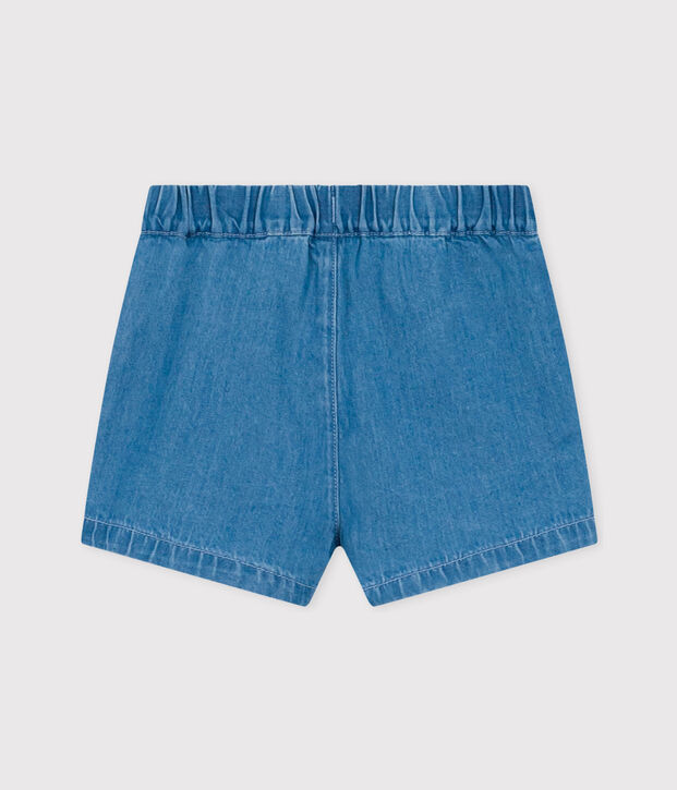 Babies' Light Denim Shorts blue