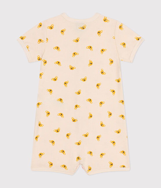 Babies' Koala-design Short Cotton Playsuit AVALANCHE white/MULTICO